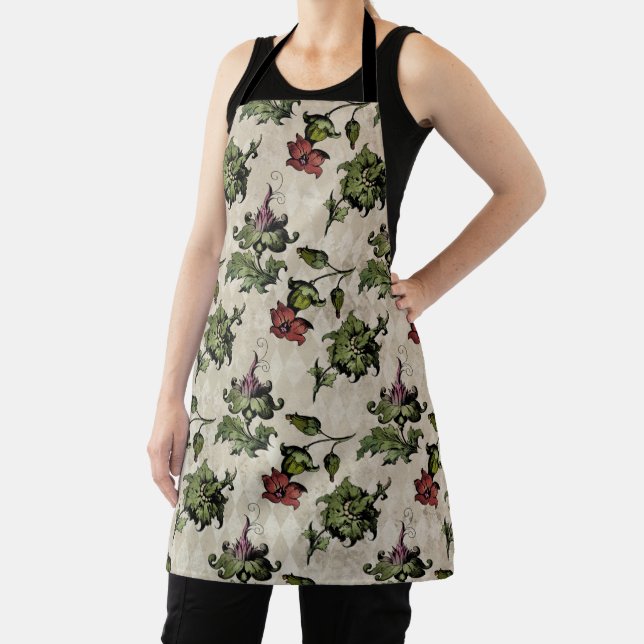 Apothecary Witch Plant | Steampunk Botanical Herbs Apron (Insitu)