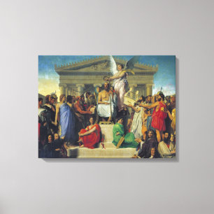 Apotheosis of Homer, 1827 Canvas Print