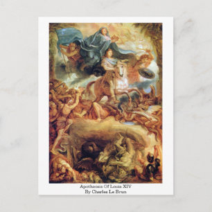 Apotheosis Of Louis Xiv By Charles Le Brun Postcard