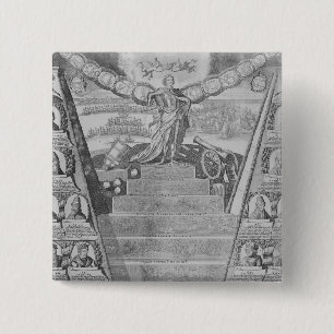Apotheosis of Peter the Great 2 Inch Square Button