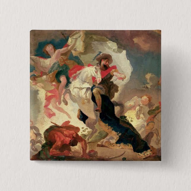 Apotheosis of St. James the Greater 2 Inch Square Button (Front)