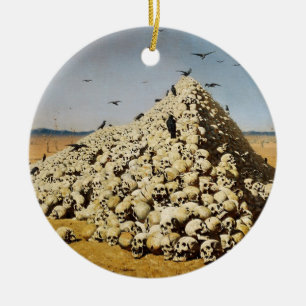 Apotheosis of War (Death and Destruction) (Skulls) Ceramic Ornament