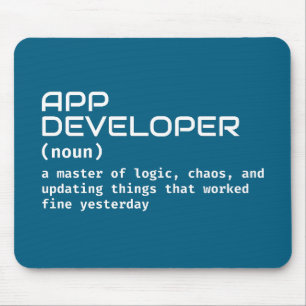 App Developer - Funny Job Definition Mouse Pad