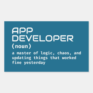 App Developer Geek Definition Sticker