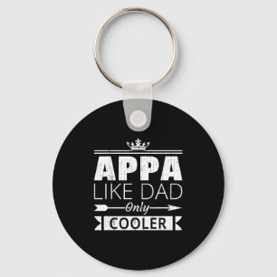 Appa Cooler Funny Korean Dad Father's Day Quote Keychain