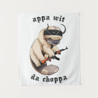 Appa With The Choppa Tapestry