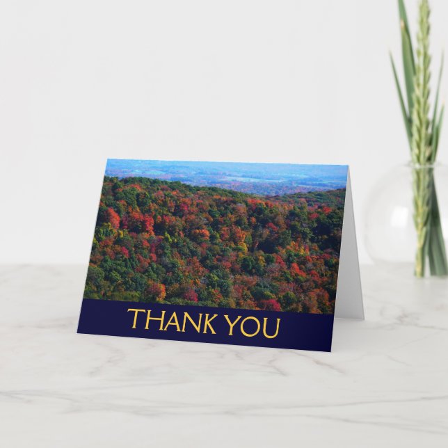 Appalaches à l'automne Carte de remerciements (vie (Devant)