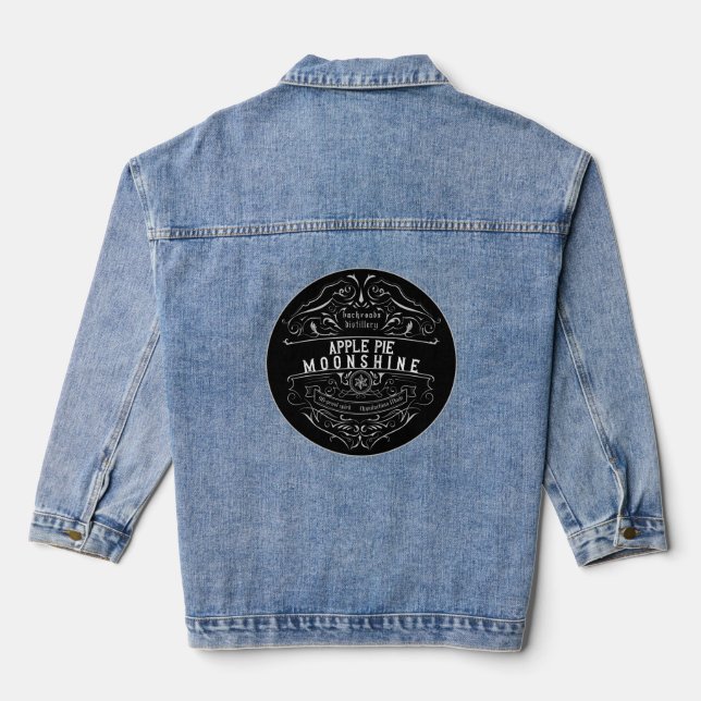 Appalachia Moonshine Label Denim Jacket (Back)