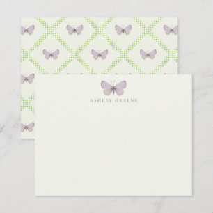 Appalachian Blue Butterfly Flat Note Card