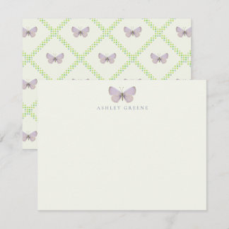 Appalachian Blue Butterfly Flat Note Card