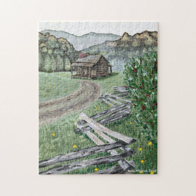 Appalachian Cabin Puzzle (Vertical)