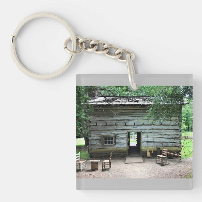 Appalachian Home at Mabry Mill, Virginia Keychain (Front)
