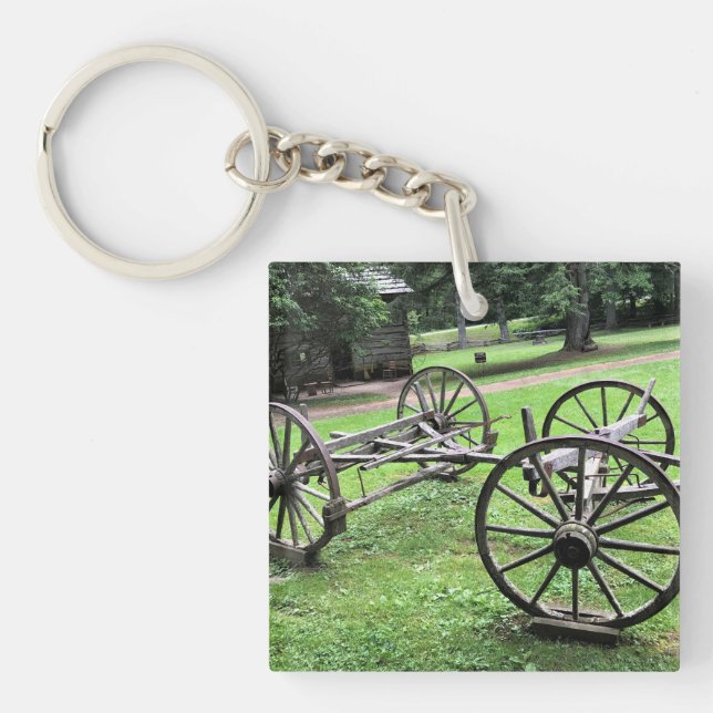 Appalachian Lifestyle at Mabry Mill, Virginia Keychain (Front)