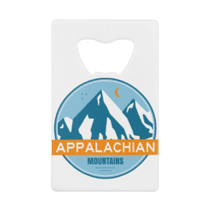 Appalachian Mountains Credit Card Bottle Opener