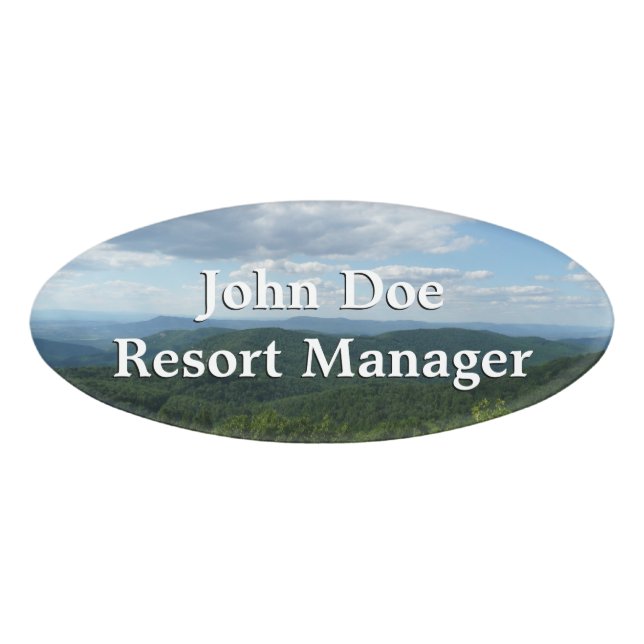 Appalachian Mountains I Shenandoah Name Tag (Front)