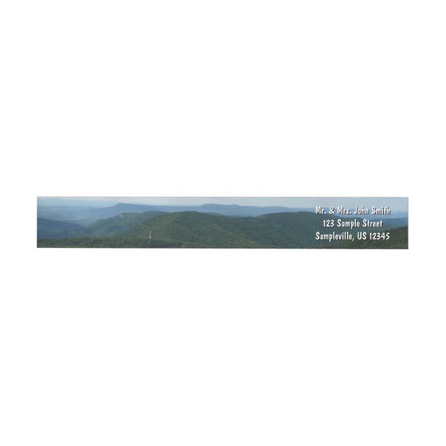 Appalachian Mountains I Shenandoah Wrap Around Label (Individual)