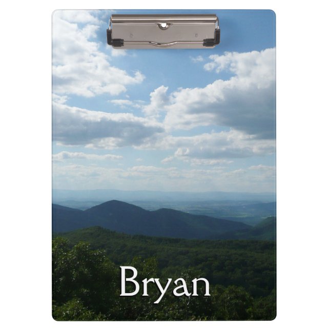 Appalachian Mountains II Shenandoah Clipboard (Front)