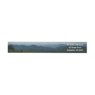 Appalachian Mountains II Shenandoah Wrap Around Label