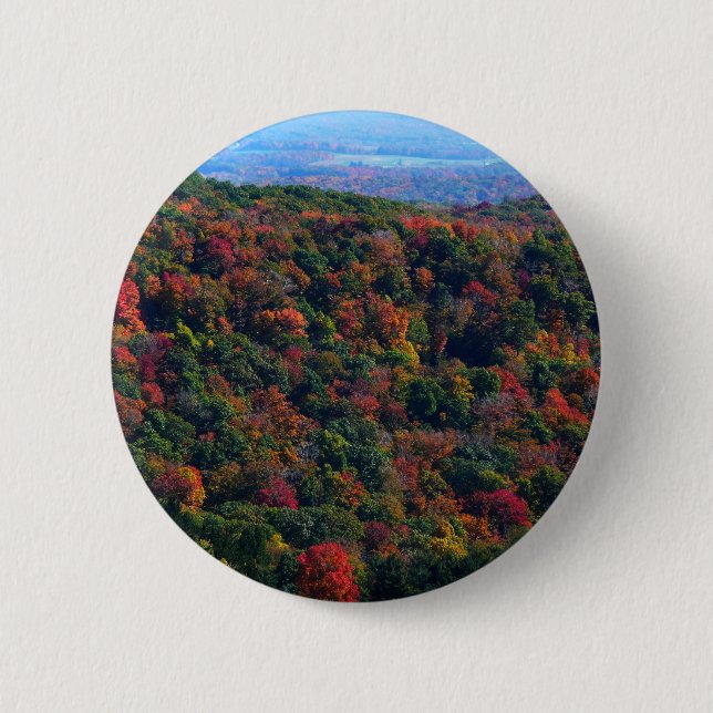 Appalachian Mountains in Fall 2 Inch Round Button (Front)