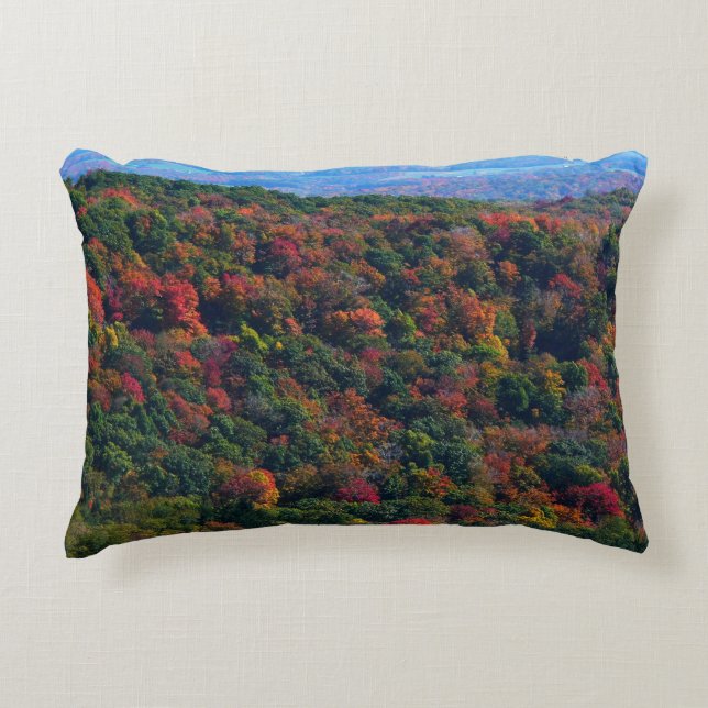 Appalachian Mountains in Fall Decorative Pillow (Front)