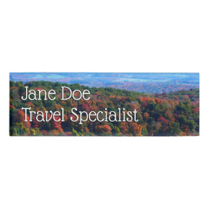 Appalachian Mountains in Fall Name Tag