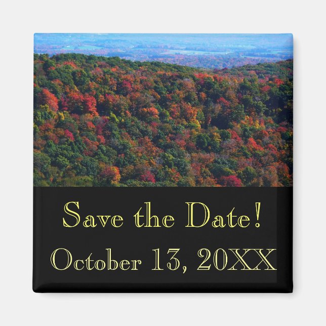 Appalachian Mountains in Fall Save the Date Magnet (Front)