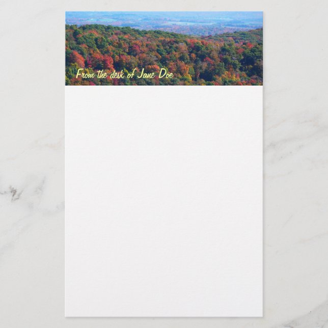Appalachian Mountains in Fall Stationery (Front)