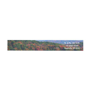 Appalachian Mountains in Fall Wrap Around Label