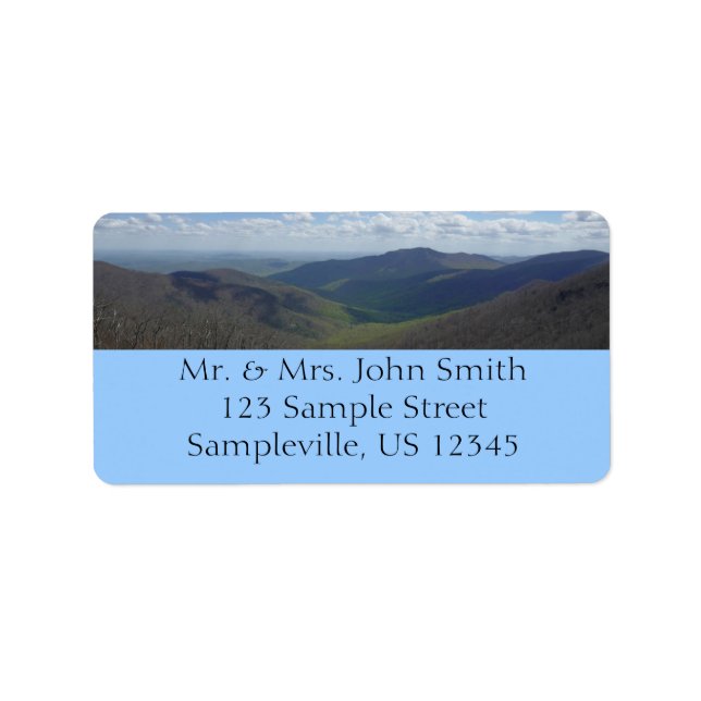 Appalachian Mountains in Spring Label (Front)