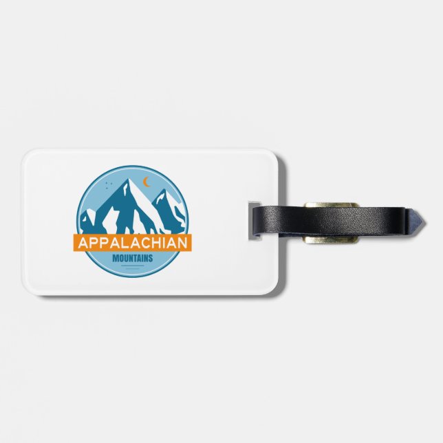 Appalachian Mountains Luggage Tag (Back Horizontal)