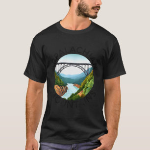Appalachian Mountains New River Gorge Bridge West  T-Shirt