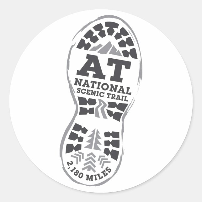 Appalachian National Scenic Trail Classic Round Sticker (Front)