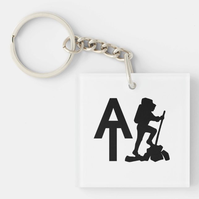 Appalachian Trail  -  AT  -  Bucket List Hike Keychain (Front)