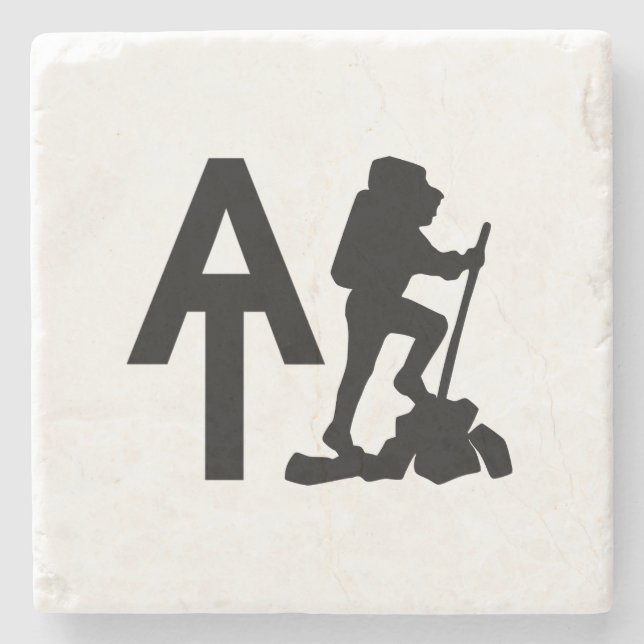 Appalachian Trail  -  AT  -  Bucket List Hike Stone Coaster (Front)