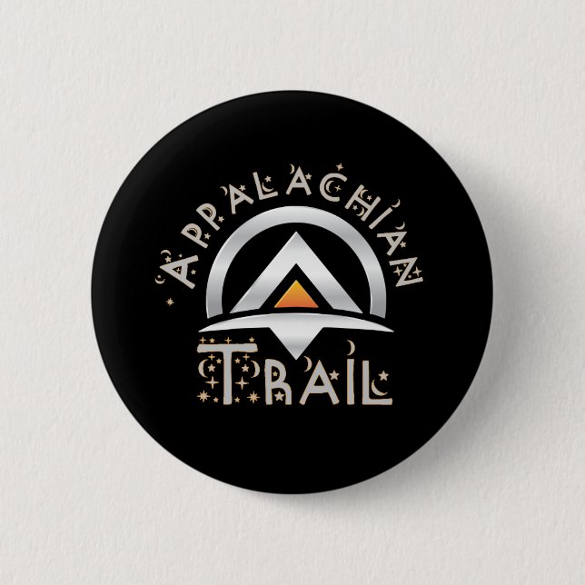 Appalachian Trail at Hiking A.T. Maine to Georgia 2 Inch Round Button (Front)