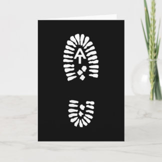 Appalachian Trail Boot-Print Card