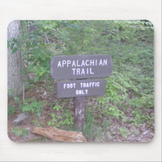 appalachian trail footpath sign mouse pad