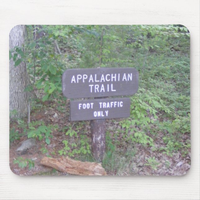 appalachian trail footpath sign mouse pad (Front)