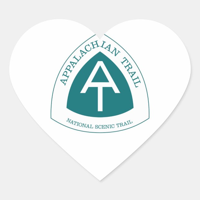 Appalachian Trail Heart Sticker (Front)