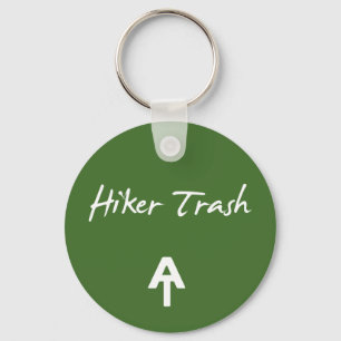 Appalachian Trail Hiker Trash Green  Key Chain