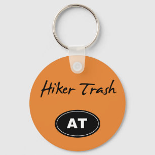 Appalachian Trail Hiker Trash Orange Key Chain