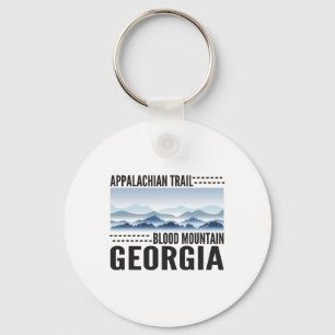 Appalachian Trail Hikers Hiking At Blood Mountain Keychain