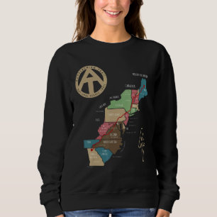 Appalachian Trail Hiking Map Sweatshirt