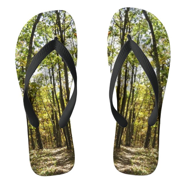 Appalachian Trail in October at Shenandoah Flip Flops (Footbed)