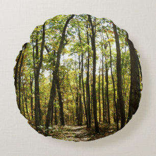 Appalachian Trail in October at Shenandoah Round Pillow