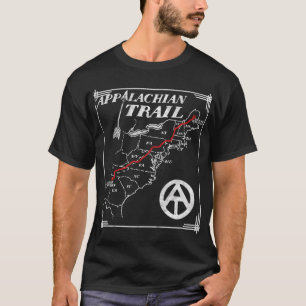 Appalachian Trail Map States T-Shirt
