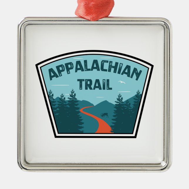 Appalachian Trail Metal Ornament (Front)