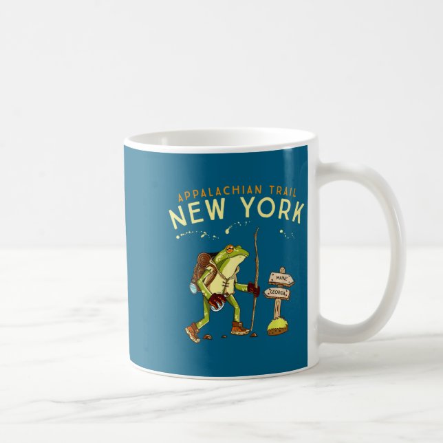 Appalachian Trail New York Hiking Frog _1  Coffee Mug (Right)