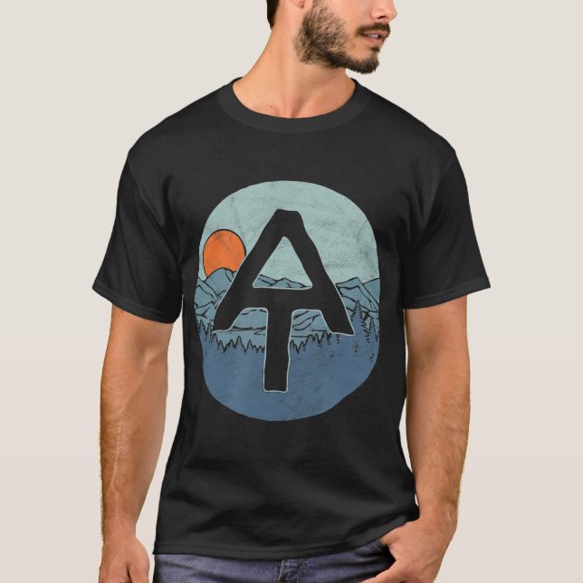 Appalachian Trail Outdoor Scene Hiking T-Shirt (Front)