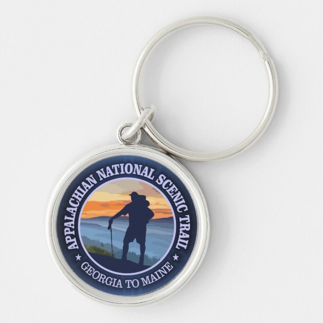 Appalachian Trail (rd)3 Keychain (Front)